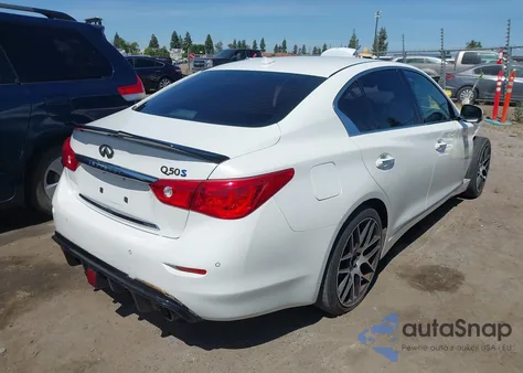 2014 Infiniti Q50 Hybrid Sport from USA, damaged, VIN JN1AV7AP3EM690226